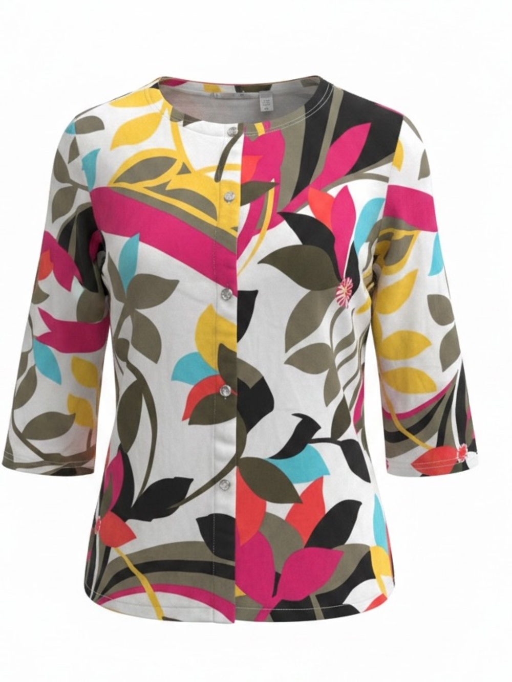 Vintage Draper’s & Damon Woman Shacket / Top Multicolor Floral SZ Medium EUC
